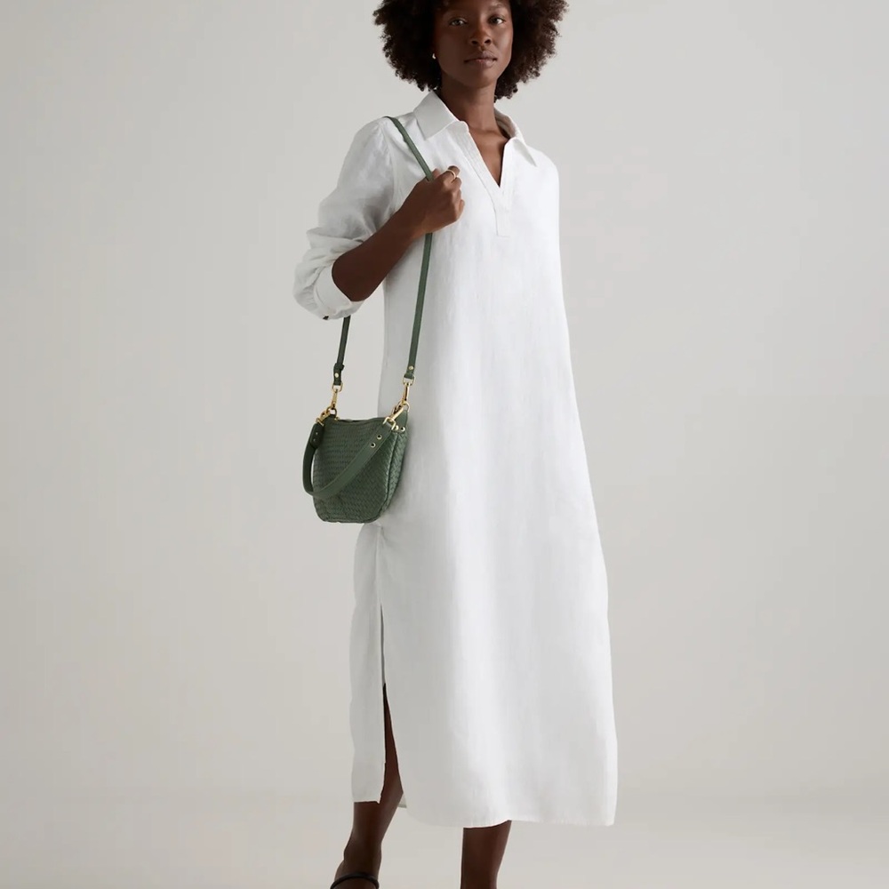 Quince Sloane Mini Handwoven Shoulder Bag